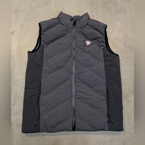 Jaguar Full Zip Vest Gray Cars Mens XS USA